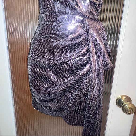 Fashion Nova Lilac Sequined Homecoming/Cocktail Dress, NWOT, s-XS - Picture 7 of 7